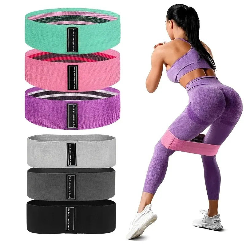 Pilates Yoga Circle - 3Pcs Fabric Resistance Hip Booty Bands