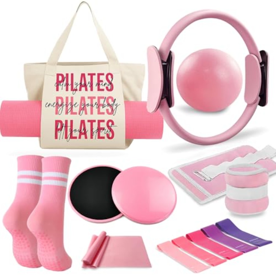 Mat Pilates Yoga - Pilates Essentials Kit for Women with
