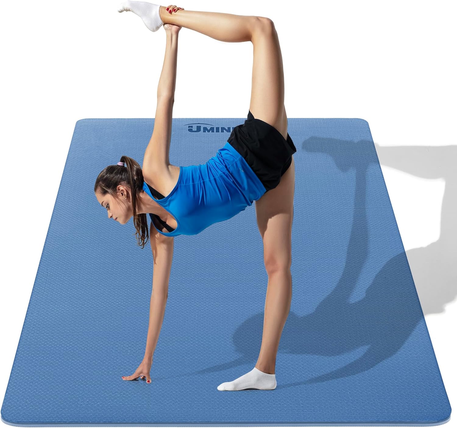 Mat Pilates Yoga - Large Yoga Mat 1/4 & 2/5