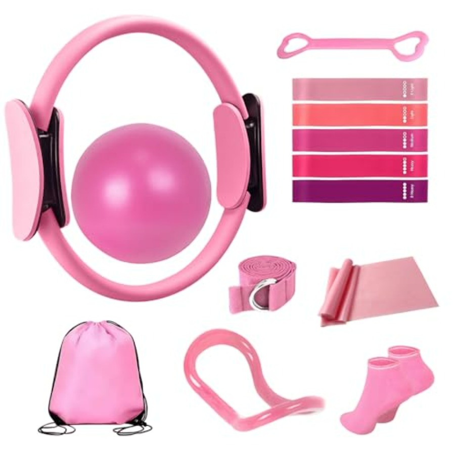 Pilates Yoga Circle - Pilates Equipment Kit for Women -