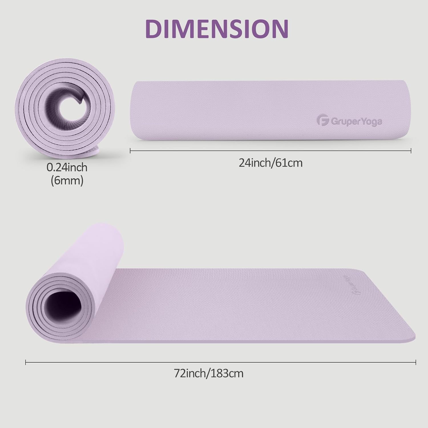 Non Slip Yoga Mat 72x24in, Ant - Mat Pilates Yoga review and price