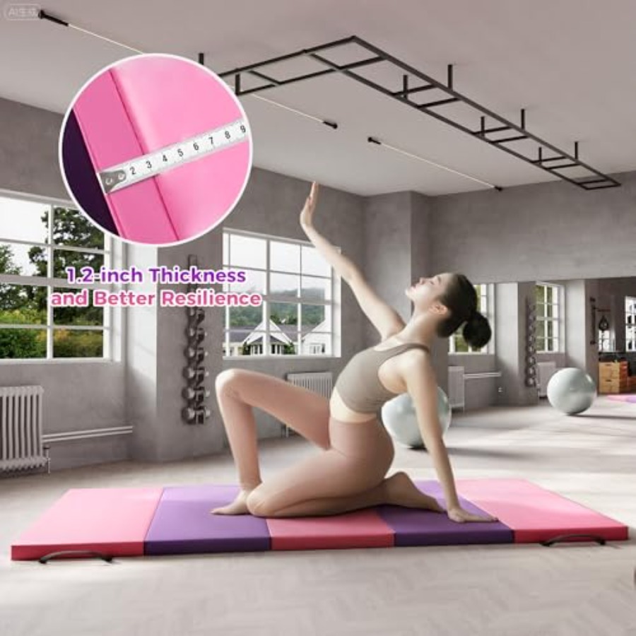 Folding Gymnastics Mat, Exerci - Mat Pilates Yoga review and price