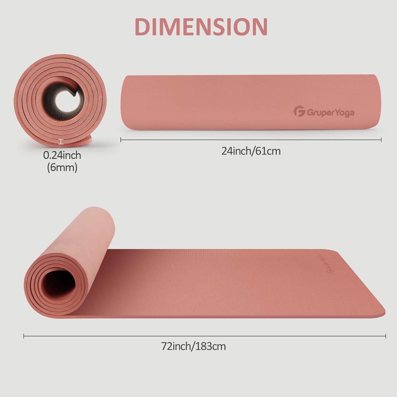 Yoga Mat Non Slip 72x24 Inch,  - Mat Pilates Yoga review and price