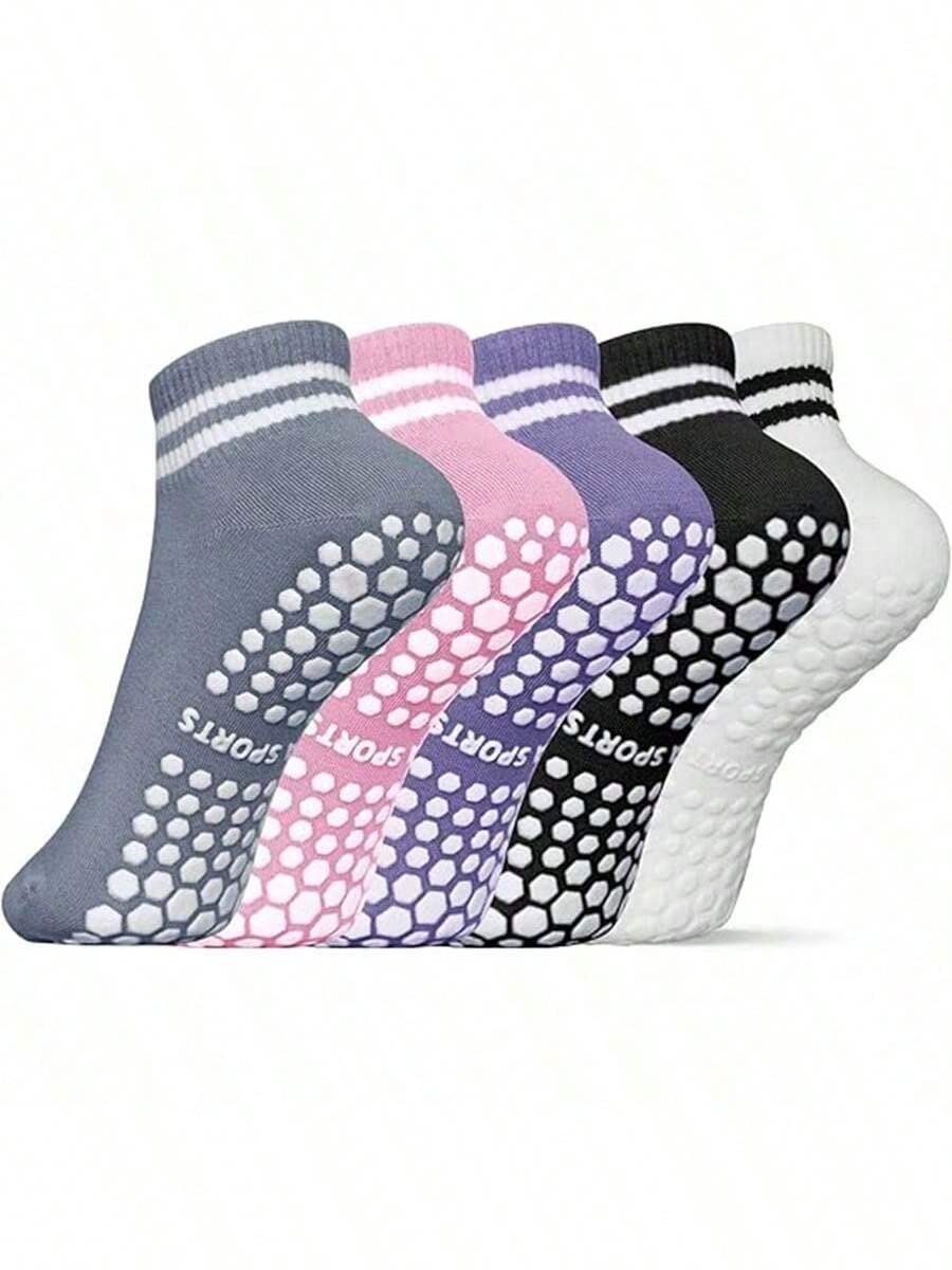 5 Pairs Women Double Stripe No - Pilates Yoga &A review and price