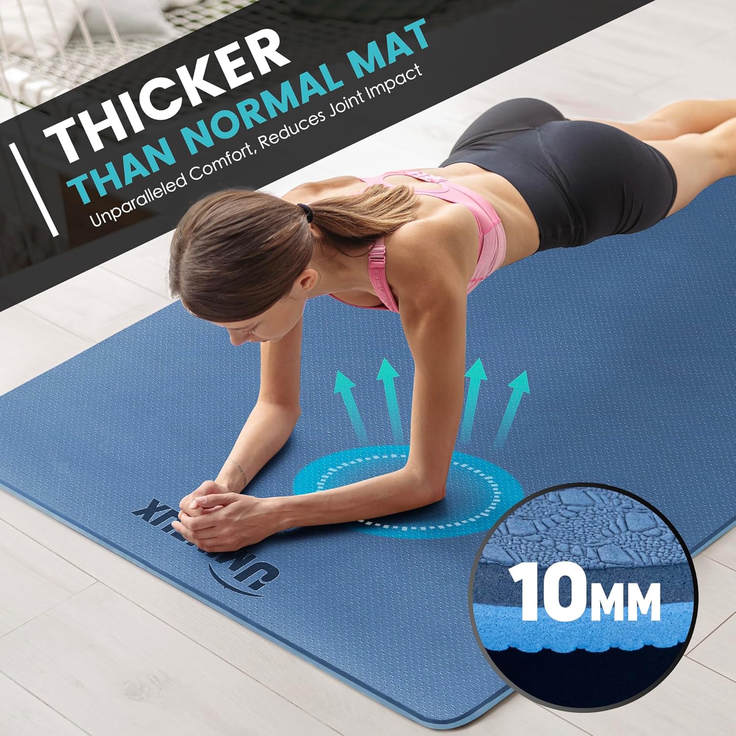 Large Yoga Mat 1/4 & 2/5 Inch  - Mat Pilates Yoga review and price