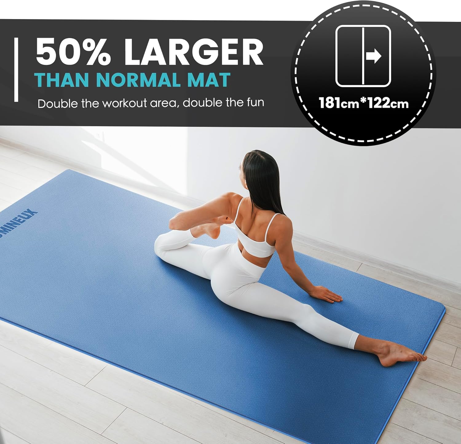 Large Yoga Mat 1/4 & 2/5 Inch  - Mat Pilates Yoga review and price