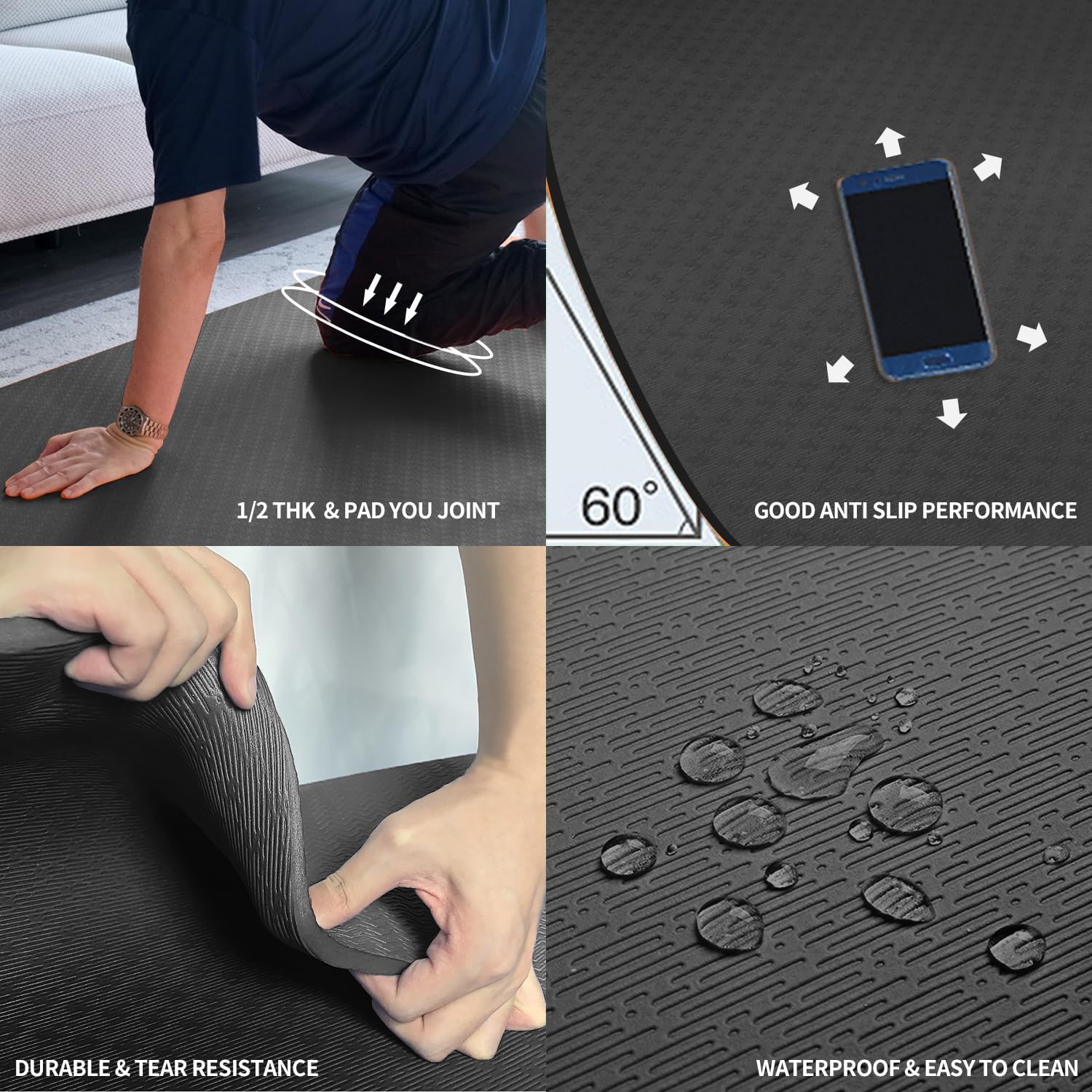 Extra Thick TPE Yoga Mat 6'x4' - Mat Pilates Yoga review and price