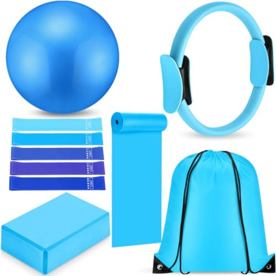 10 Pcs Pilates Ring Blocks Set - Pilates Yoga Circle review and price