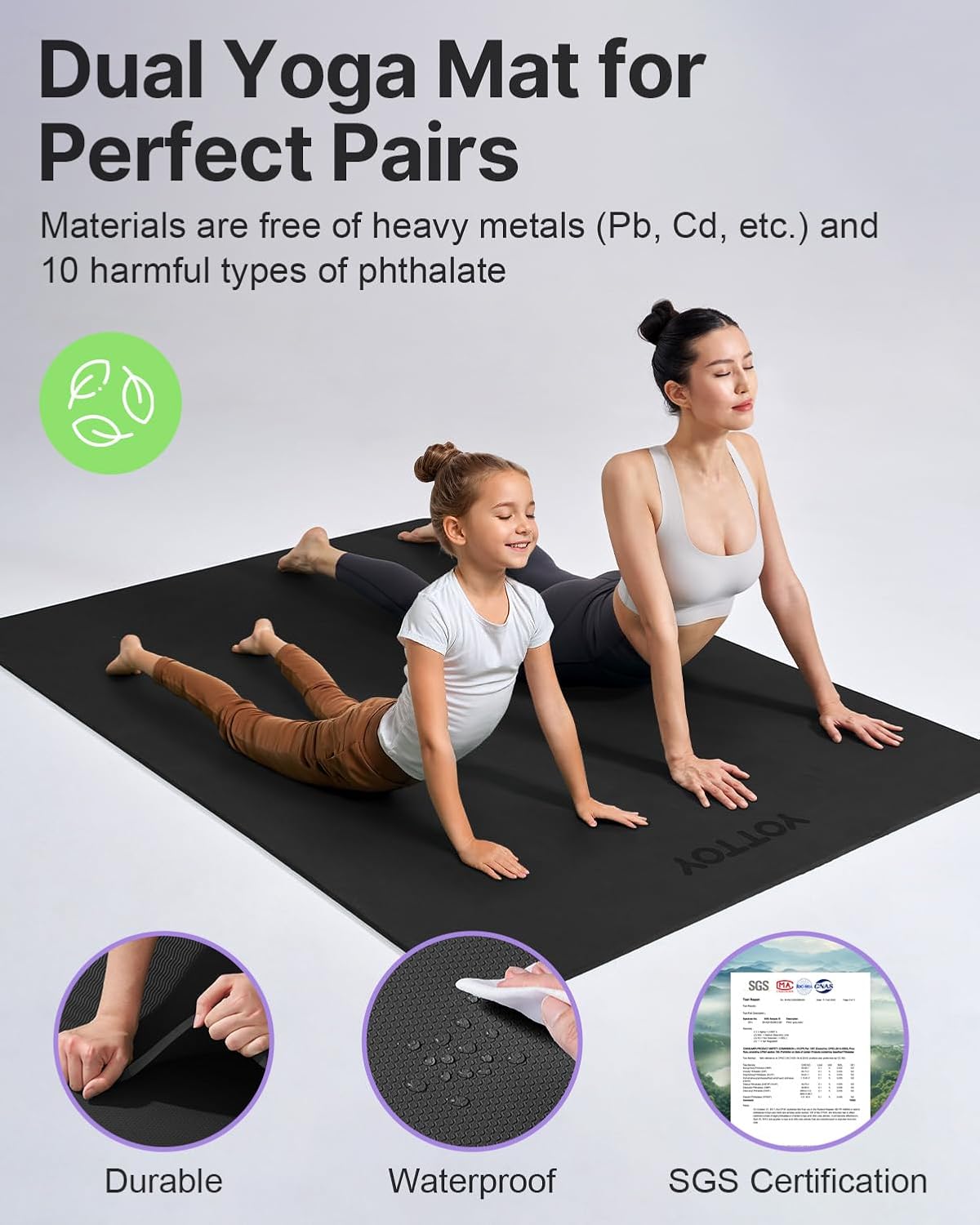 Large Yoga Mat 75x52x1/2in, Ex - Mat Pilates Yoga review and price