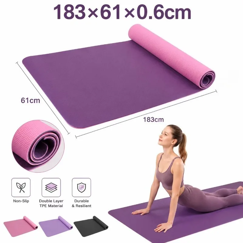 Yoga Mats Anti-slip Sport Fitn - Mat Pilates Yoga review and price